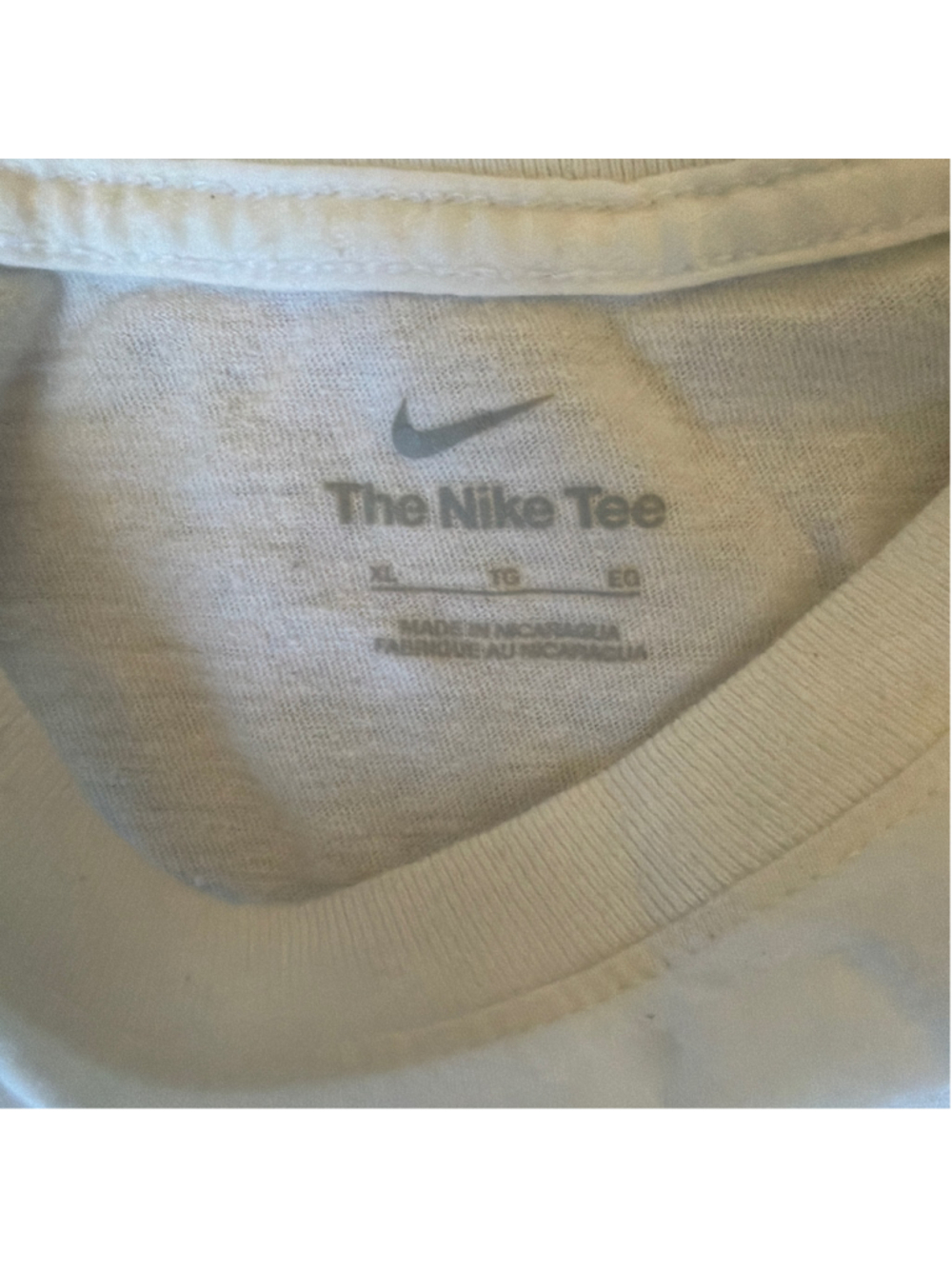Women's Nike USA Soccer Morgan 13 Graphic Tee White Navy Size XL - Picture 3 of 3